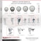 Service Caster 3.5 Inch Gray Polyurethane Swivel 12mm Threaded Stem Caster Brakes SCC, 2PK SCC-TS20S3514-PPUB-TLB-M1215-2-S-2 - alternate 3